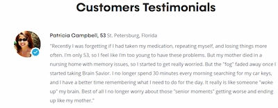 Brain Savior customer reviews