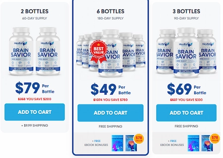 Brain Savior pricing details